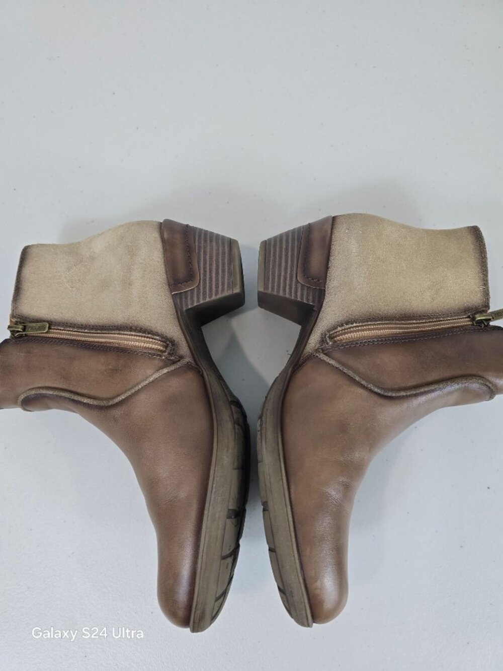 Pikolinos Rotterdam 902 water resistant ankle brown leather booties size 9 - Picture 7 of 10